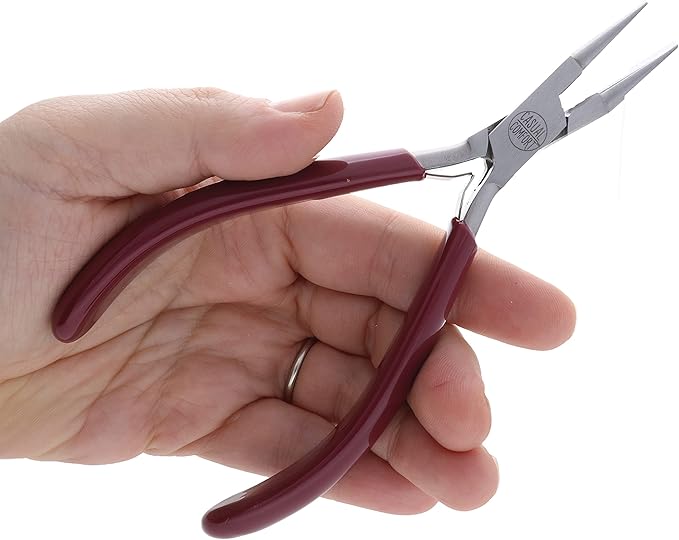 The Beadsmith Rosary Pliers – Casual Comfort Series - 6 inches (152mm) - Polished Steel Head, Comfort Grip Handle & Double-leaf Spring, European Design & Quality, Tool for Jewelry Making