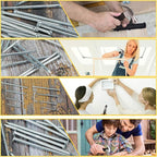 KURUI 700PCs Small Nails for Hanging Pictures & 8oz Small Hammer, Mini Hammer for Hanging Wall Decor, Hardware Roofing Nails Assortment Kit, 280 Wall Nails & 280 Finishing Nails, Picture Hangers