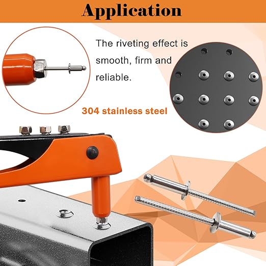 560pcs 304 Stainless Steel Pop Rivets with Washers Assortment Kit,7 Sizes Pop Aluminum Rivets(1/8in 5/32in 3/16in),Assorted Blind Rivets for DIY/Automotive Repairs/Furniture with Labeled Case