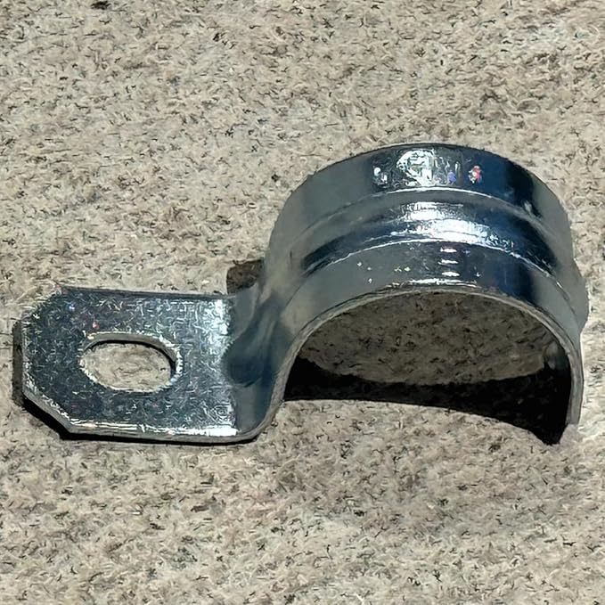 1-Inch One-Hole Conduit Strap | Steel Clamp for Rigid/IMC - Sandbaggy (1 inch, 400, Count)