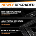 Precision Square Ruler for Measuring and Marking - Aluminum Steel Framing Tool for Professional Carpentry Use (8 Inch (New))