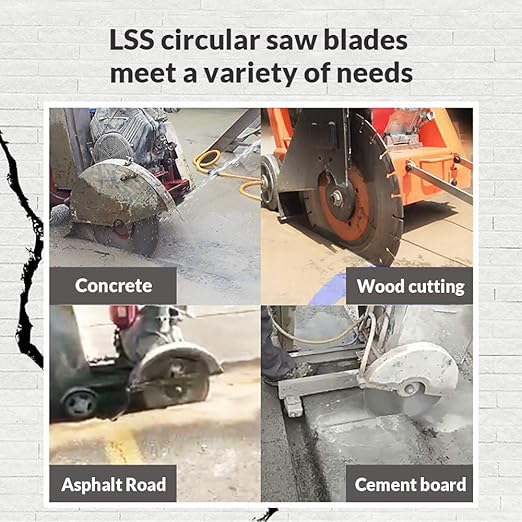 LSS 8 in. Dry or Wet Cutting General Purpose Power Saw Segmented Diamond Blades for Masonry Brick/Block Pavers Concrete Stone (Factory Direct Sale) (8")