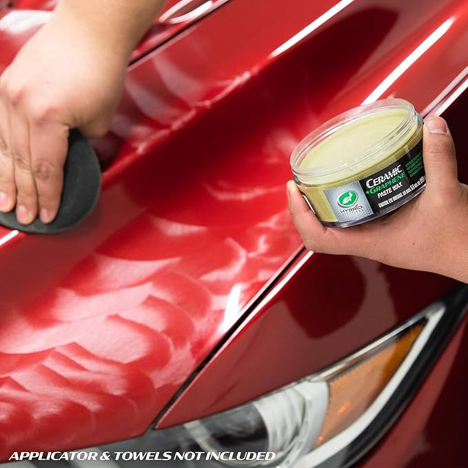 Turtle Wax 53737 Hybrid Solutions Ceramic Graphene Paste Wax, Patent-Pending Advanced Paint Protection, Extreme Gloss High Shine Finish, For Cars Trucks and More, 5.5 oz. (Pack of 1)