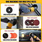Cordless Angle Grinder Compatible With Dewalt 20V MAX Battery 4-1/2" Grinder Power Tools Battery Powered Brushless 3 Variable Speed For Cutting, Griding, Polishing (Tool Only)