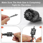 1-1/4 Inch Hole Saw with 9.1mm Triangle Shank Arbor, JTemgle Bi-Metal Hole Saw Heavy Duty Hole Cutting Tool for Cornhole Boards, Recessed Lights, Wood, Plastic, Drywall & Soft Metal