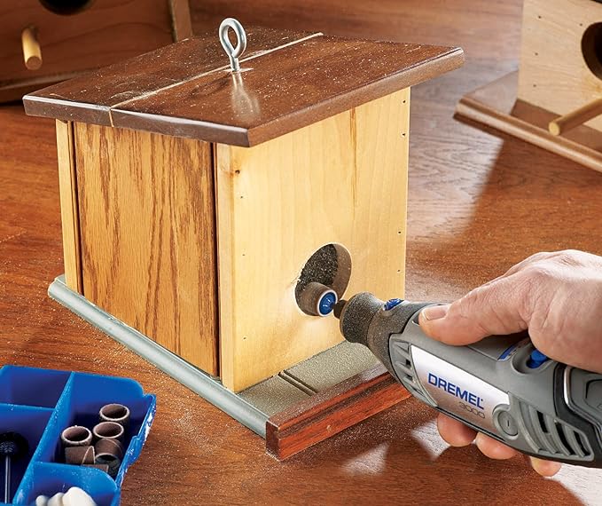 Dremel EZ686-01 EZ Lock Sanding and Grinding Rotary Tool Accessory Kit- Includes Sanding Discs/Bands and Grinding Stones- Perfect for Detail Sanding and Sharpening