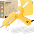 ROMECH Full Size Hot Glue Gun with 60/100W Dual Power and 21 Hot Glue Sticks (7/16"), Fast Preheating Heavy Duty Industrial Gluegun with Storage Case for Crafting, DIY and Repairs (Yellow)