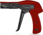 42710 Zip Tie Gun/Cable Tie Install Tool, Adjustable Tension with Built-In Cutter, for Nylon Ties up to 1/4”- Red