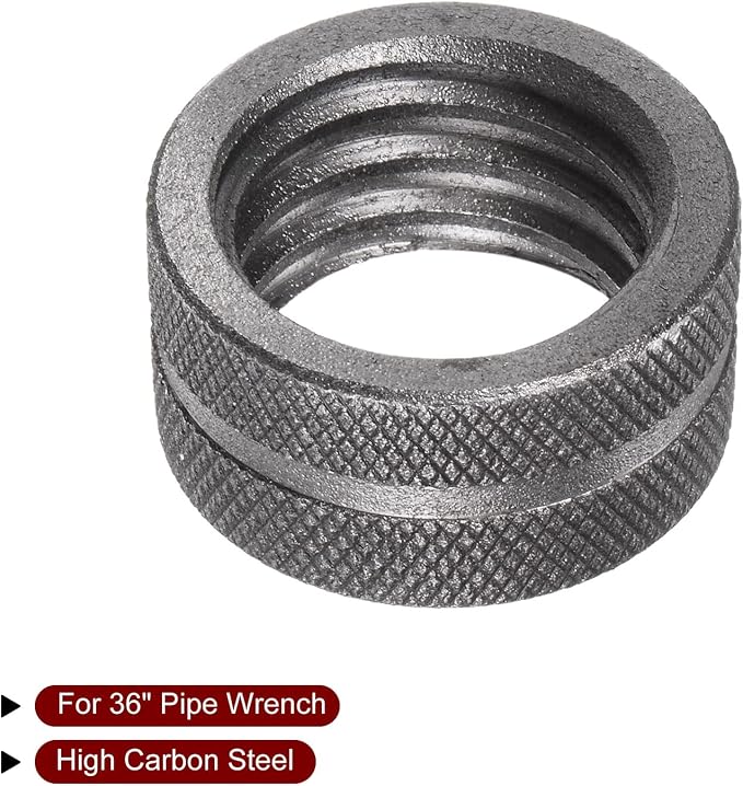 HARFINGTON Pipe Wrench Nut 36" Plumbing Wrench Replacement Knurl Nut High Carbon Steel