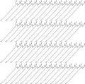 Funrous 100 Pack Peg Board Hooks Stainless Steel Pegboard Hooks Shelving Display Hanging Peg Board Holders for 1/8 and 1/4 Garage Storage Tools Organizer(8 Inch)