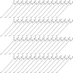 Funrous 100 Pack Peg Board Hooks Stainless Steel Pegboard Hooks Shelving Display Hanging Peg Board Holders for 1/8 and 1/4 Garage Storage Tools Organizer(8 Inch)