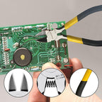 BOOSDEN 4-Piece Pliers Set Including 25mm Rubber Hammer, 5" Wire Cutters, 5" Needle Nose Pliers, 5" Diagonal Cutters For Basic Repair, DIY Projects and Home Maintenance