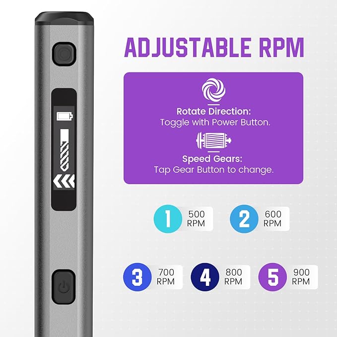 AM ARROWMAX Mini Electric Drill Pen with Benchtop Press, 5-Speed, 10 Small Drill Bits with Aluminium Box, LED Lights, OLED Display, Resin Drill Set For Jewelry Making, Plastic, Wood (SDS PLUS)