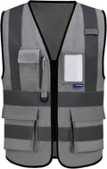 A-SAFETY grey working vest
