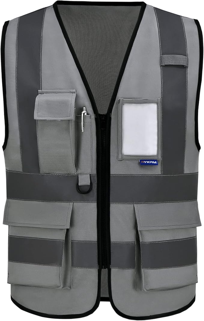 A-SAFETY grey working vest
