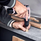 GardenJoy Cordless Power Drill Set: 12V Electric Drill with Battery and Charger, 65pcs Acessories, 3/8"Keyless Chuck, 2 Variable Speed, 24+1 Position, Compact Drill Driver Kit for Home & DIY Project