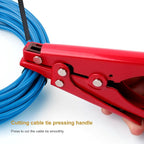 Knoweasy Zip Tie Tool and Tensioning and Cutting Tool for Plastic Nylon Cable Tie or Fasteners up to 0.37 Inches