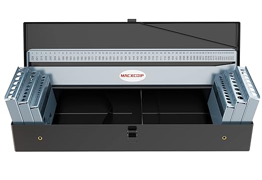115PCS Drill Bit Index Box, Empty Metal Case (Excluding Drill Bits)