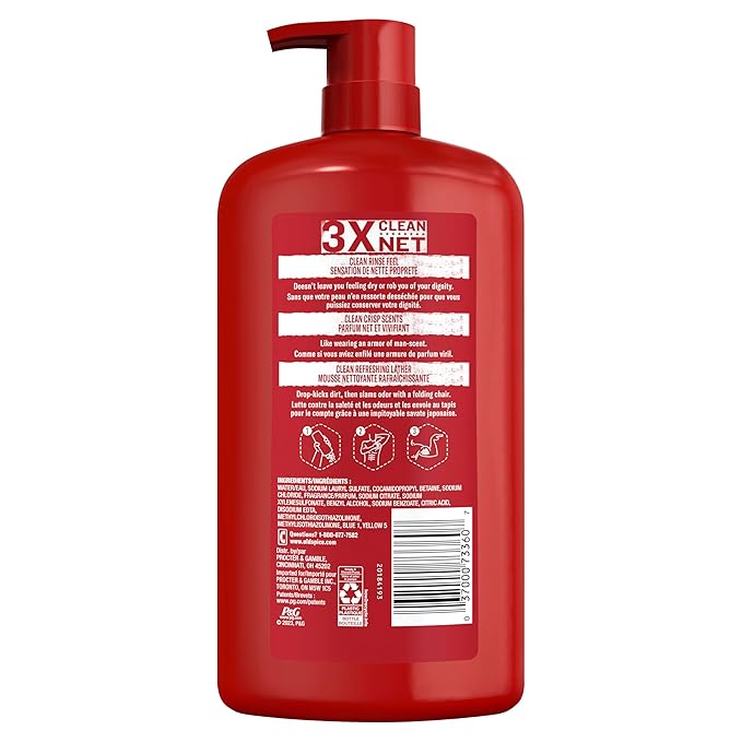 Old Spice Body Wash for Men, Pure Sport Scent, High Endurance, 33.4 fl oz (Pack of 4)-VeraVaultWomen
