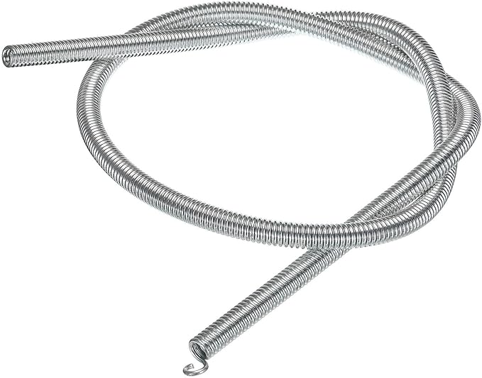 MECCANIXITY Spring Tube Bender OD 12mm/0.47" Steel Spring Pipe Copper Tubes 1100mm/43.31" Long for 5/8" Copper Pipe(16mm) in Home Renovations,Electrician Wiring Bending Pipe(insert-pipe use)