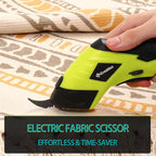 2 Blade Cordless Electric Scissors for Cardboard Fabric Cutter Cardboard Cutter Tool for Crafting,and Sewing with Usb Cable Green-2blades