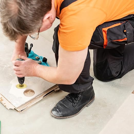 HARFINGTON Diamond Beveling Chamfer Bits 0-1.5" Dia M10 Thread Cone Bit with Adapter, Countersink Drill Bit to Enlarge Holes for Porcelain Tile, Marble, Ceramic, Glass, Stones