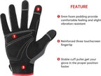 DULFINE Flex Grip Mechanic Work Gloves for Men,Black and Red Utility Safety Working Gloves Touch Screen,Excellent Grip,Ideal for Working on Cars and Outdoor Jobs(X-Large)