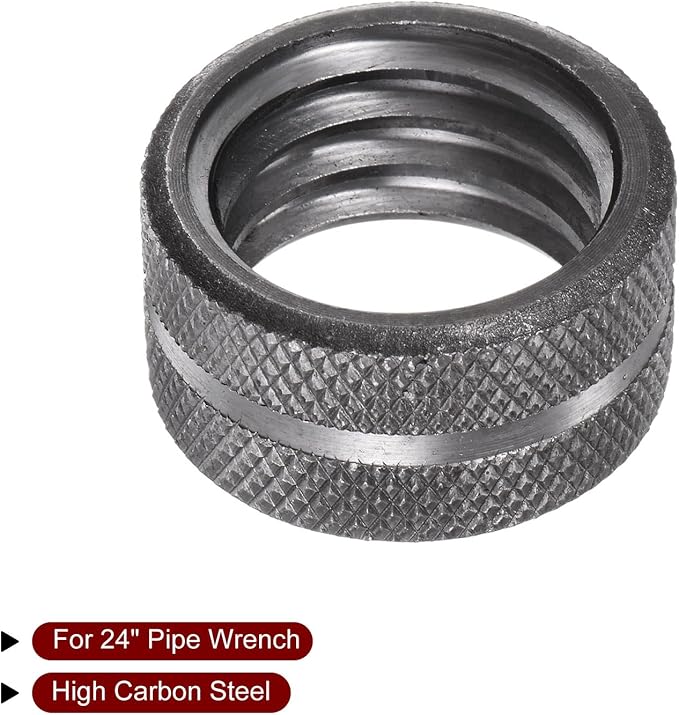 HARFINGTON Pipe Wrench Nut 24" Plumbing Wrench Replacement Knurl Nut High Carbon Steel