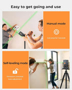 Laser Level, CIGMAN Self-Leveling - 100 feet, Compact 6.4 oz, Perfect for Pictures Hanging, Floor Tile, Ideal for DIY Projects and Home Renovation, L-Magnetic Bracket, Battery Included