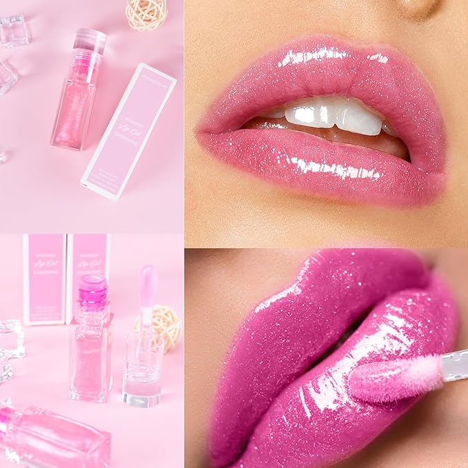 Magic Color Changing Lip Oil, Hydrating Lip Glow Oil Plumping Gloss Tinted Lip Balm Transparent Moisturizing Toot Lip Care-VeraVaultWomen