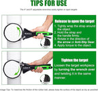 Strap Wrench Set with 6 Silicone straps - 2 Pack (4" & 6") for Oil Filters, Shower Heads & Tight Spaces - Plumbing Belt Wrench Kit