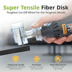 GYROS Cut-Off Wheels for Rotary Tools – 2.5” Super-Tensile Fiberglass Reinforced, 12-Pack | Cuts Stainless Steel, Titanium, Nickel, Carbon & Chrome Alloys | Made in USA 11-42502/12