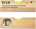 Fathers Day Birthday Gifts for Dad from Daughter Son Wife Wooden Spirit Level Valentines Christmas Thank You Gifts Ideas for Daddy New Dad Grandpa Papa