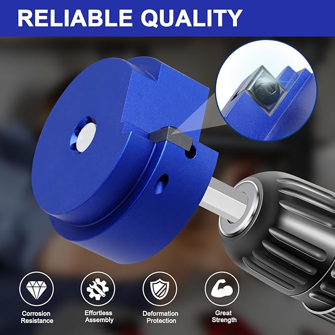 6Pcs PVC Pipe Reamer Kit With 3/4inch, 1inch,1-1/2inch, 2inch, 3inch, 4inch Head Aluminum, PVC Fitting Saver, PVC Socket Saver For SCH40, ABS, CPVC, Fit for Standard 1/2" Drill