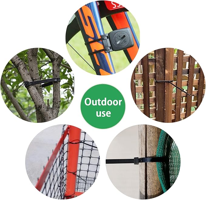 Zip Ties 14 inch (1500 Pack), Black Cable Zip Ties 50 lbs Tensile Strength Nylon Self-Locking Wire Ties Wraps for Outdoor and Indoor Use by ECRABONE