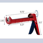 Bates- Caulking Gun, 10:1 Thrust Ratio, Red & Deep Blue, Caulking Tool Gun, Caulk Gun No Drip, Hand Caulking Guns, Silicone Gun, Caulking Gun Tool, No Drip Caulk Gun, Caulk Guns, Caulking Gun Dripless