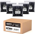 Zip Ties 8 inch Black Zip Ties 5000 Pack(5×1000), Wire ties with 50lb Tensile Strength, UV Resistant Cable Ties, Self-locking Plastic Ties for Indoor and Outdoor Use, by Tantti.
