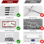 200pcs Black 1/8" x 3/8" Aluminum Blind Rivets, 3.2 x 9.5mm Pop Rivets,Aluminum Grip and Steel Mandrel