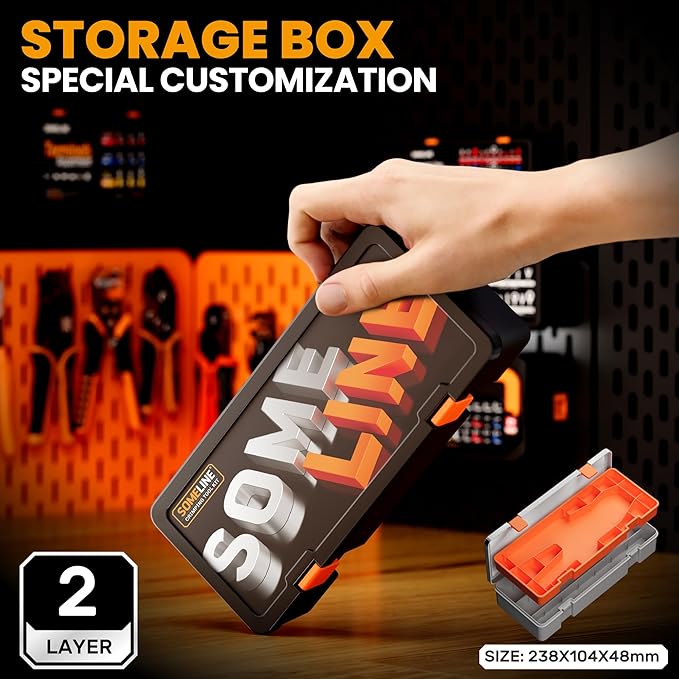 SOMELINE Ferrule Crimping Tool Kit,Self-Adjusting Pliers for wire ferrules AWG 24-8, With 9 Sizes Insulated Wire Ferrules Terminals,Square Crimp Connector Assortment Kit (GX9-4)