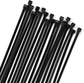XINGO 100PCS Cable Zip Ties Heavy Duty, Premium Nylon Plastic Wire Ties with 50 Pounds Tensile Strength, Self-Locking Black Nylon Zip Ties for Indoor and Outdoor (6 inch, Black)