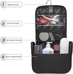 Hanging Toiletry Bag for Men VANCASE Vintage Leather Shaving Dopp Kit Medium Waterproof Travel Bathroom Bags Portable Shower Organizer