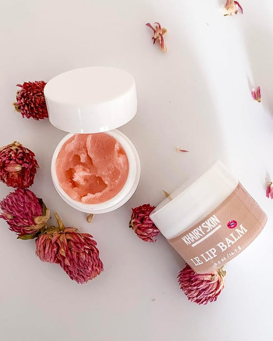 100% Natural Lip Balm and Lip Scrub Duo - Intensive Lip Care Therapy for Dry and Chapped Lips - Made with Cranberry Butter - 100% Vegan-VeraVaultWomen