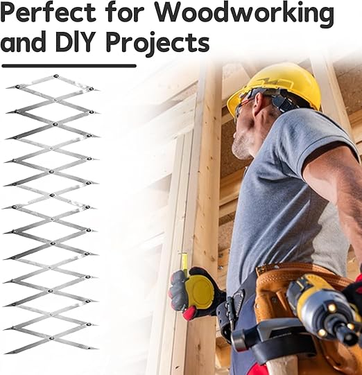 Center Finder,Picket Master Pro Center Finding Tool for Precise Measurements, 12 Point Center Finder Measuring Tool,Woodworking Center Finding,Pipe Metal Equal Space Divider