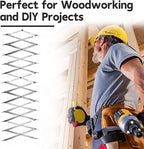 Center Finder,Picket Master Pro Center Finding Tool for Precise Measurements, 12 Point Center Finder Measuring Tool,Woodworking Center Finding,Pipe Metal Equal Space Divider