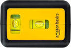 Amazon Basics 360 Degree Rotating Laser Class II Level with 2 Extra-Large backlit bubble vials, 16 ft / 192 in, Yellow/Black