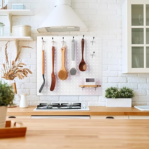 Tatuo 200 Pcs Pegboard Hooks Galvanized Metal Pegs with Rubber Tip Fit 1/4" 1/8" for Garage Store Wall Tool Organization Display(4 Inch)