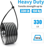 XINGO 18 Inch Black Large Zip Ties Heavy Duty 300 PACK, 330 LBS Ultra Exclusive Strong Plastic Wire Ties, Large Cable Ties Extra Long Tie Wraps For Indoor and Outdoor Use