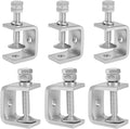 1-3/16 Inch C Clamps, 2 Pack 304 Stainless Steel C Clamps for Woodworking and Welding,Stable Wide Jaw Opening Tiger Clamp for Construction Household Mount(30mm)