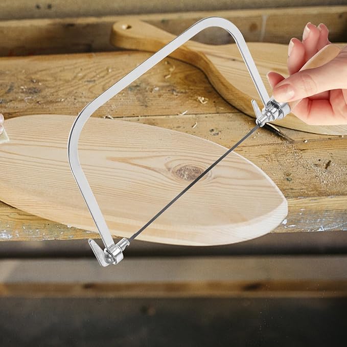 1 Set Woodworking Coping Saw U-Shaped Saw Mini Hand Coping Frame Small Carving Japanese Hand for Wood Board Plastic and Metal Cutting (With 4Pcs Replacement Blades)