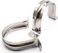 Nge 2.5inch Rigid Pipe Strap Clamp-Two Hole Strap-U Bracket Tube Clip-Stainless Steel Heavy Duty Pipe Fasten Holder-Secures Conduit,10Pcs(76mm)